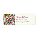 Search for tropical flower return address labels Vibrant