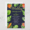 Search for tropical leaves wedding invitations Flowers