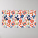 Search for white floral pattern posters Beautiful
