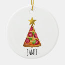 Search for pizza christmas tree decorations Pepperoni