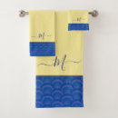 Search for blue and yellow bath towels For her