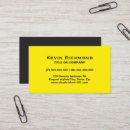 Search for black and yellow business cards Simple