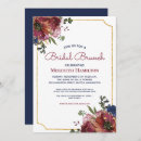 Search for navy and blush bridal shower invitations Brunch