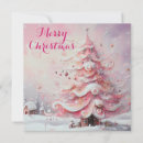 Search for pink trees christmas cards Snow