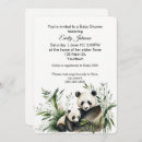 Search for panda bear baby shower invitations Wildlife