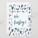 Search for heart baby boy shower invitations Modern