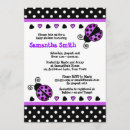 Search for black white and purple invitations Party