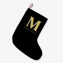 Search for monogrammed christmas stockings Gold
