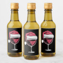 Search for red glass wine labels Santa