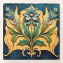 Search for art nouveau coasters Blue