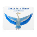 Search for blue heron magnets Watercolor
