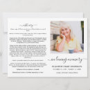 Search for brochure invitations Celebration of life