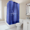 Search for navy shower curtains Monogrammed