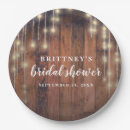 Search for rustic bridal shower plates String lights