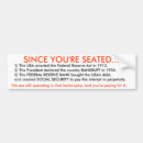 Search for since bumper stickers Politics