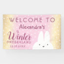 Search for winter onederland banners Pink