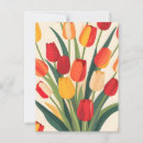 Search for flowers retro postcards Tulip