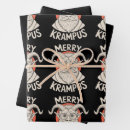 Search for krampus wrapping paper Santa
