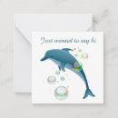 Search for dolphins note cards Cute