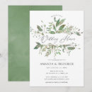 Search for greenery shower wedding invitations Foliage