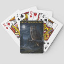 Search for owl playing cards Great horned owl