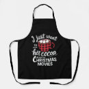 Search for hot chocolate aprons Santa
