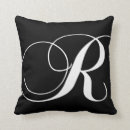 Search for black and white letter cushions Chic