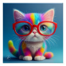 Search for cute rainbow kitten posters Pet