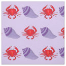 Search for seashell fabric Crab