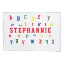 Search for alphabet pillowcases Abc