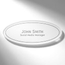 Search for oval name tags Minimal