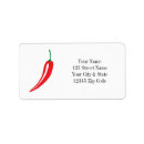 Search for spicy return address labels Red
