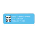 Search for panda bear return address labels Blue
