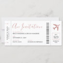 Search for pink ticket invitations Boarding pass
