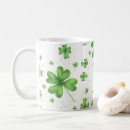 Search for four leaf clovers mugs St patricks day