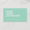 Search for building materials business cards Architect