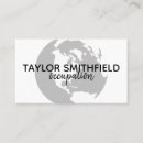 Search for globe business cards Modern