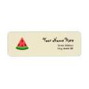Search for fruit slices return address labels Watermelon