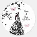 Search for elegant butterfly stickers Black and white