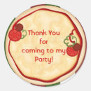 Search for pizza birthday party stickers Red