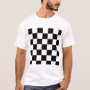 Search for black and white checkered tshirts Squares