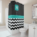 Search for teal chevron shower curtains Bathroom