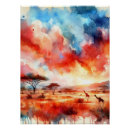 Search for safari sunset posters Giraffe