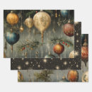 Search for traditional santa wrapping paper Vintage