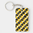 Search for yellow white key rings Black and white