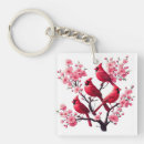 Search for cardinal key rings Red cardinal bird