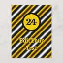 Search for yellow stripe postcards Black