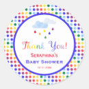 Search for rainbow rain stickers Baby shower