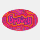 Search for hippy oval stickers Groovy