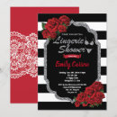 Search for red lingerie shower invitations Elegant